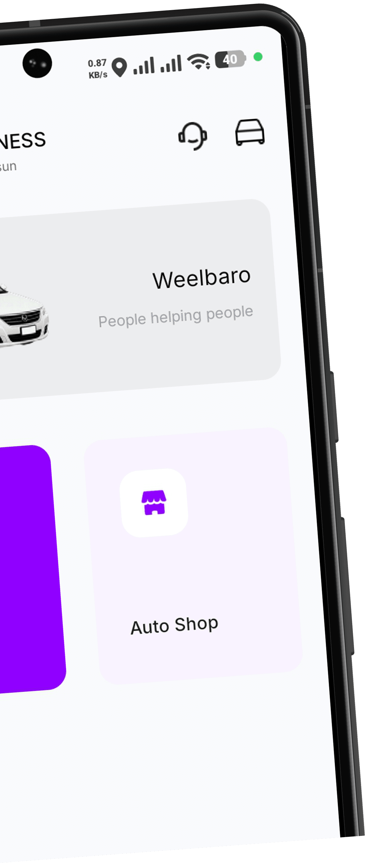 WeelBaro mobile app